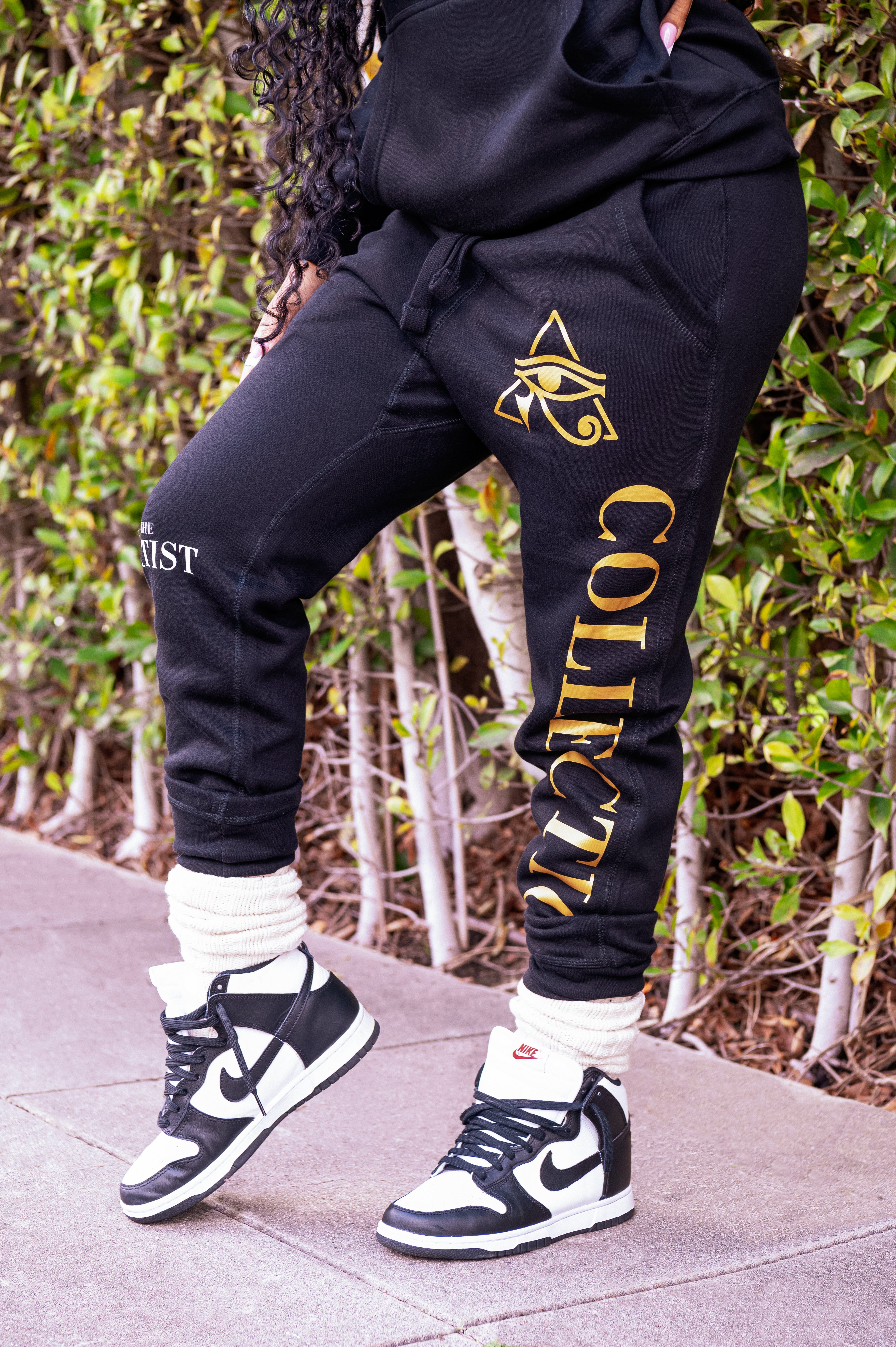 優里 Logo Scatter Sweat Pants Logo Scatter Sweat Pants - 優里