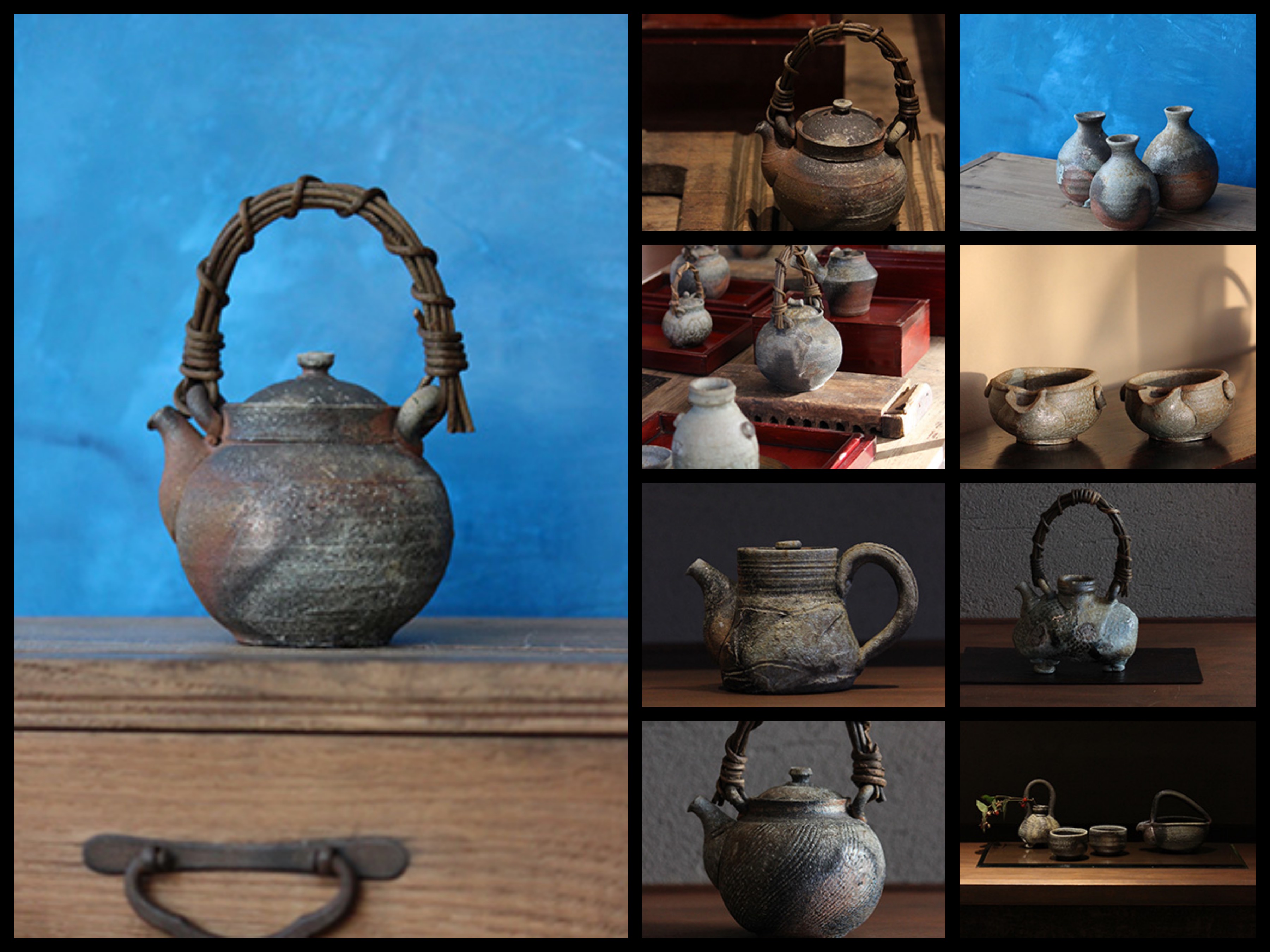 越前焼名工 村島 順 【鮎陶房】急須代表的作家逸品自然灰釉