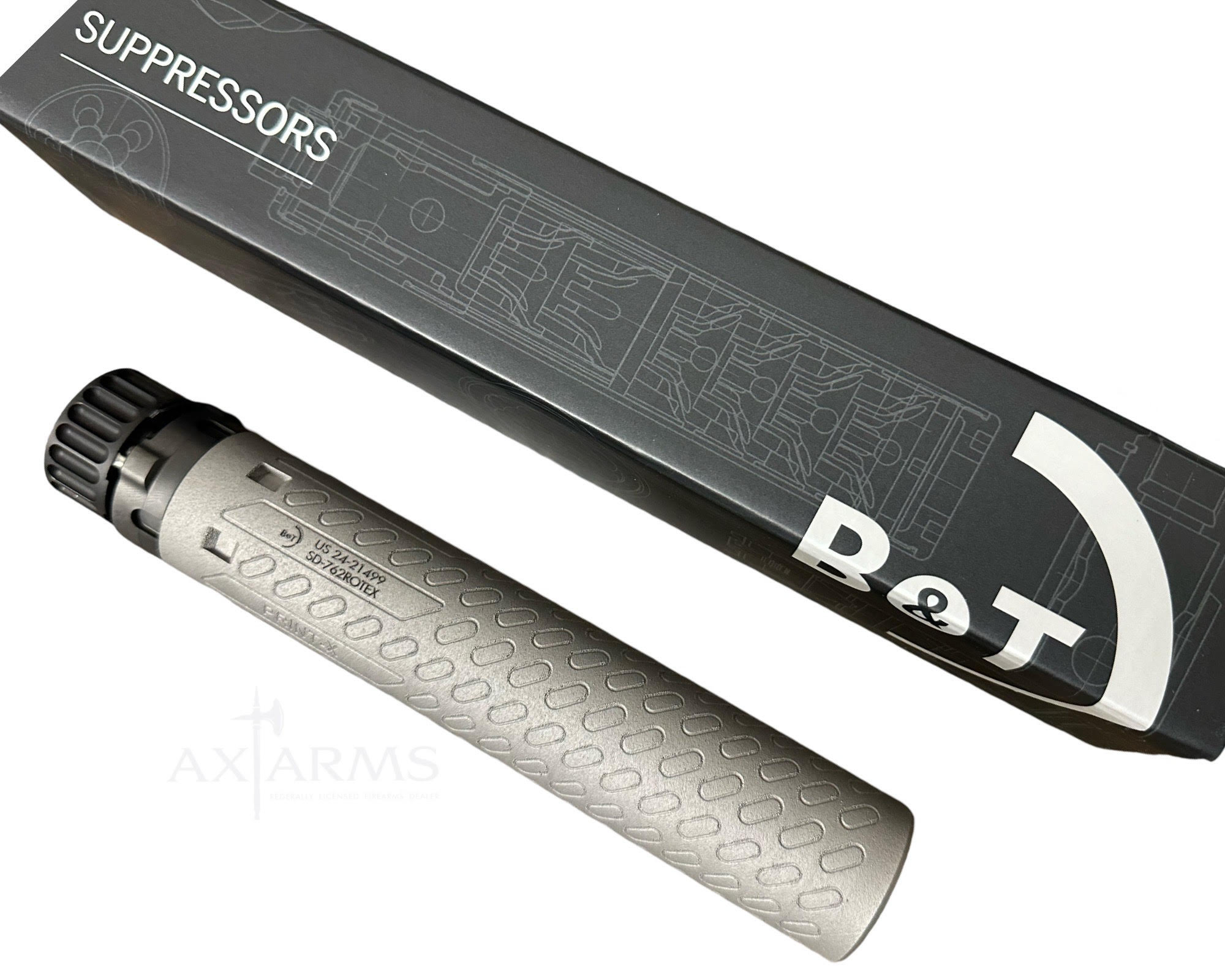 B&T ROTEX 762 Full Size | 7.62 3D Printed Inconel Suppressor