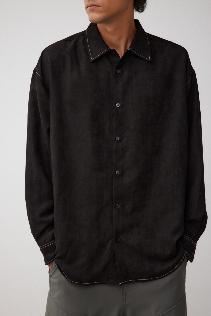 フェイクスウェードリラックスシャツ｜MEN｜251HAB30-332H｜AZUL BY