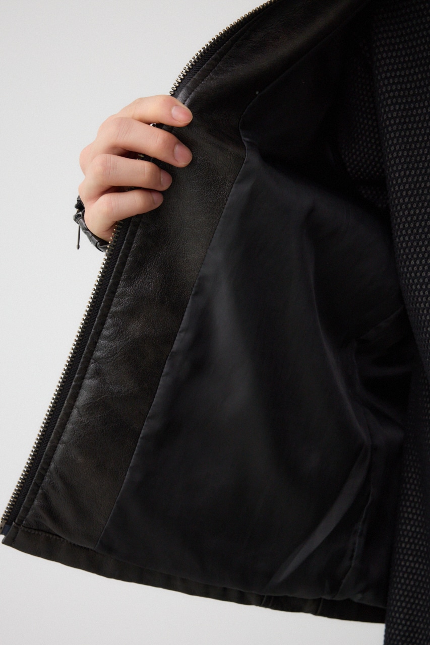 マ*ー様 アバハウス 本革 ゴートレザー ブラックスエード シングル