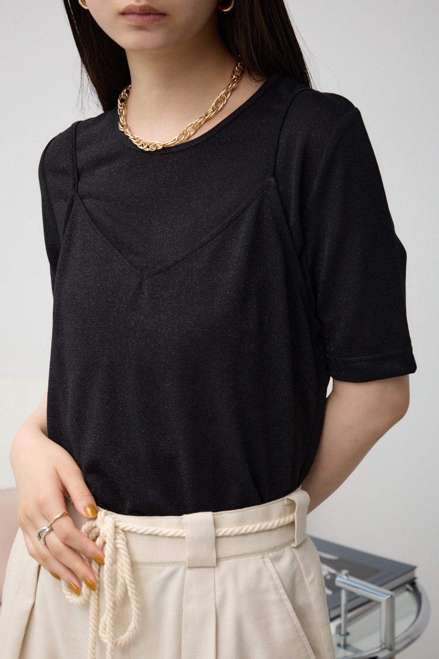 ラメカットビスチェセットトップス｜WOMEN｜250HSF80-566D｜AZUL BY