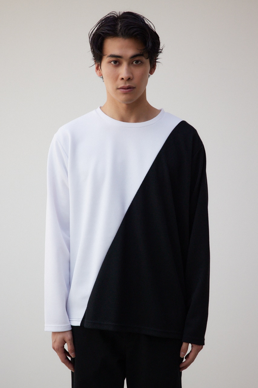 バイカラー長袖トップス｜MEN｜251HSC80-096C｜AZUL BY MOUSSY