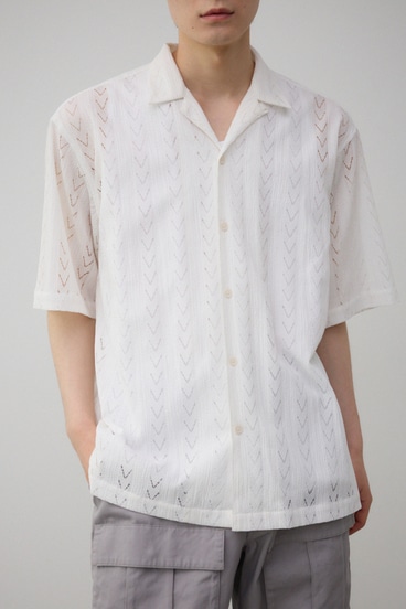 シアー開襟シャツ｜MEN｜251HST30-418E｜AZUL BY MOUSSY（アズールバイ