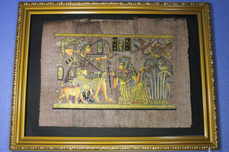 エジプトパピルス画 古代エジプト文明