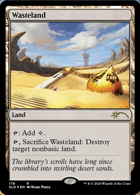 不毛の大地 サージfoil Foil】不毛の大地/Wasteland[SLD] – MTG通販