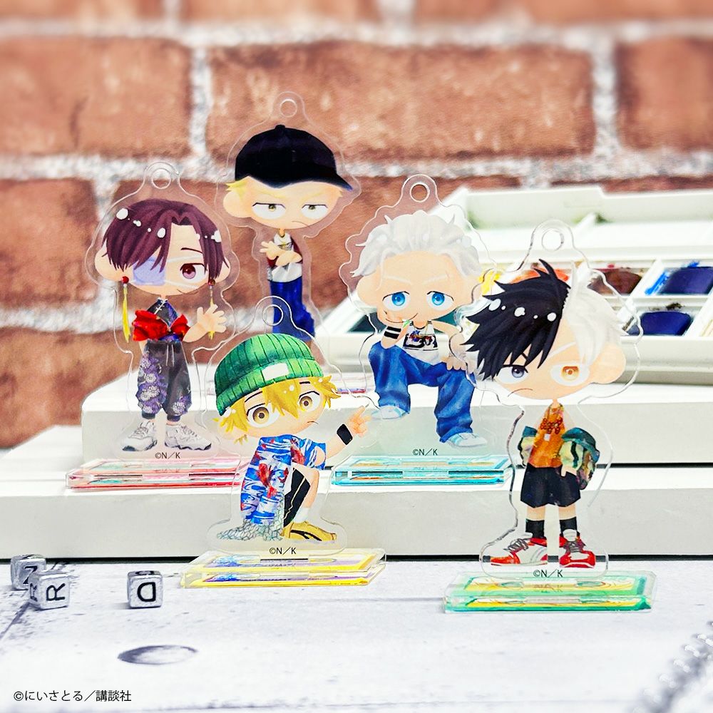 未開封]ウィンブレ くじメイト 文房具カフェ 缶バッジ アクスタ 漫画