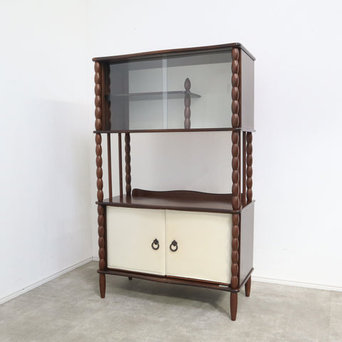 Old Maison 製 ヴィンテージ家具 木製キャビネット 飾り棚 引き取り可