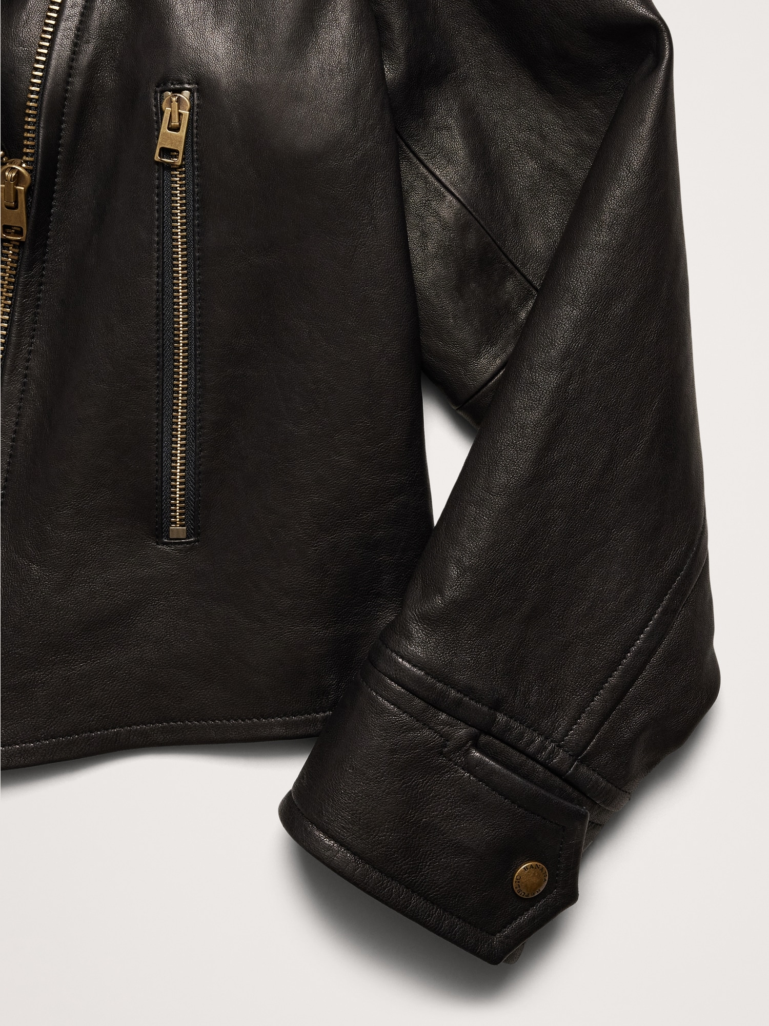Enola Leather Moto Jacket | Banana Republic