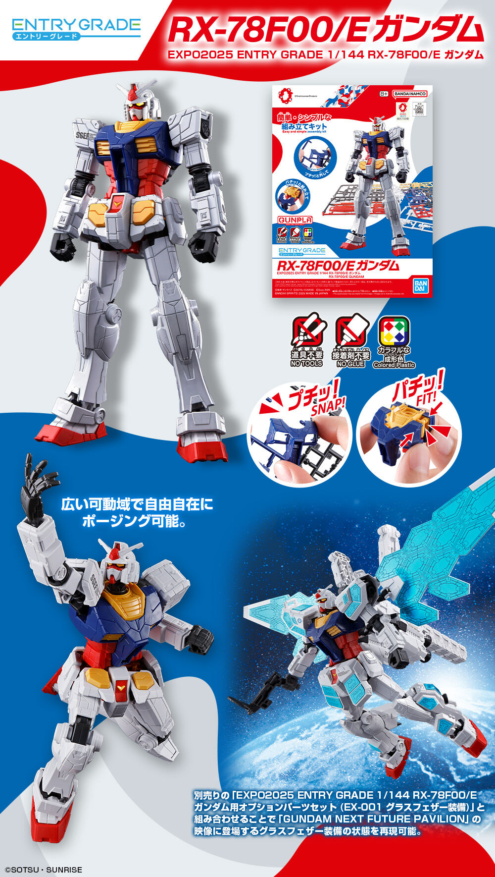 破格! EXPO2025 1/144 RX−78F00/E ガンダム 万博セット EXPO2025