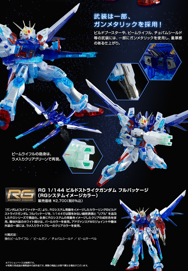 バンダイ RG 1/144 ビルドストライクガンダム RGシステムイメージ