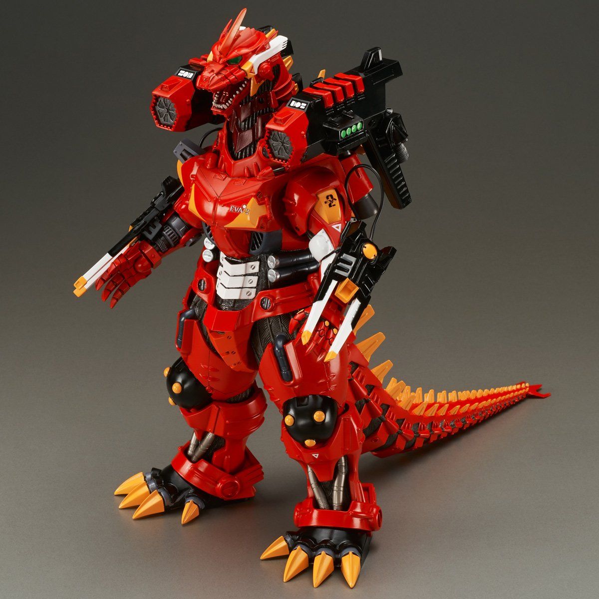 東宝30cmシリーズ 3式機龍（2003版）重武装型 エヴァ2号機イメージ