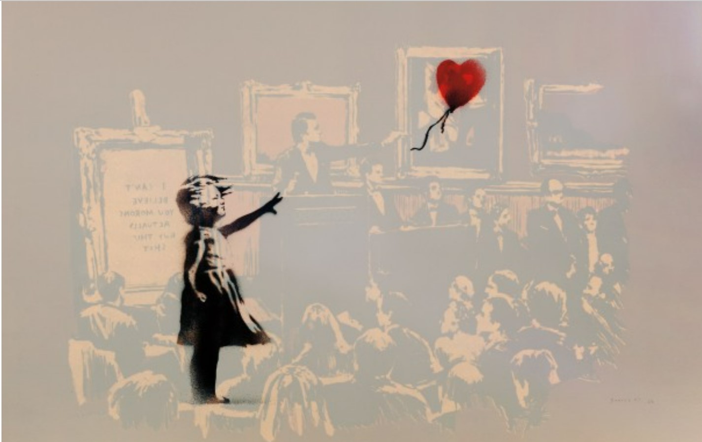 Banksy - Girl with balloon （風船と少女・紫・ED） Banksy - Girl