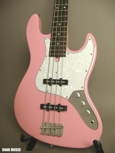 11372】Bacchus WJB-330R ジャズベースタイプ ピンク WJB-330R PNK