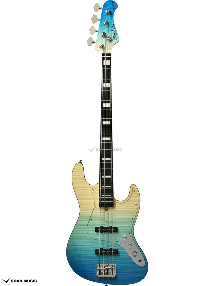 WL4-FM CUSTOM III BLUE-GRD-MH (Bacchus / バッカス) エレキベース