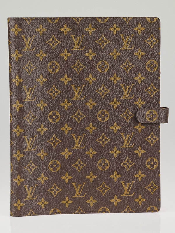 Louis Vuitton Monogram Canvas Bloc A4 Agenda Cover | Yoogi's Closet