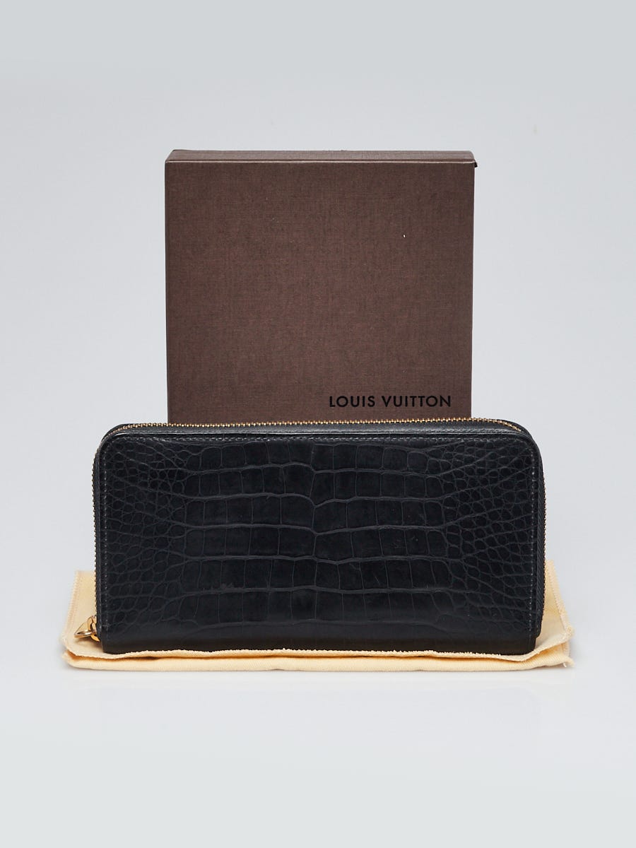 Louis Vuitton Black Alligator Zippy Wallet | Yoogi's Closet
