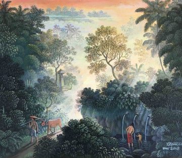 バリの風景画 Galuh作 バリの風景画 Galuh作