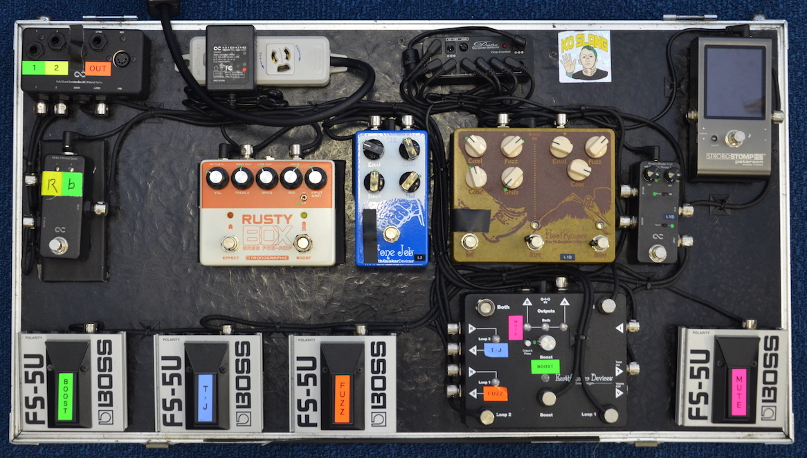 あおはる】【ハンドメイドエフェクター】3バンドトーンボックス あおは