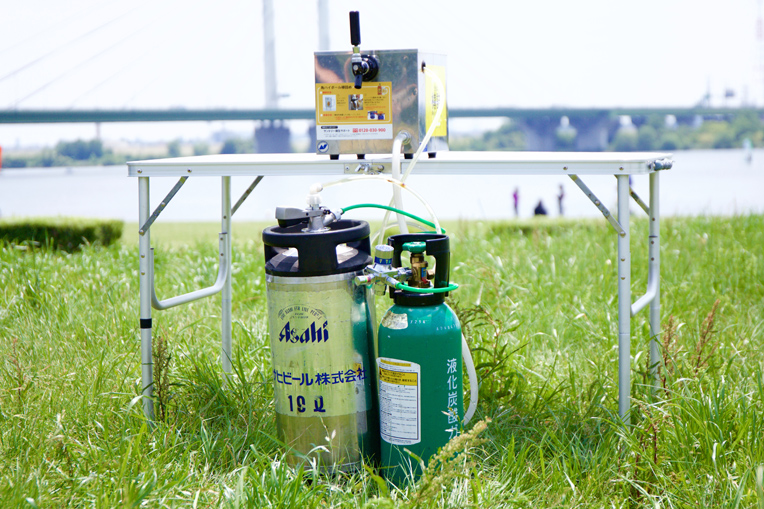 アサヒビールサーバー ビール樽容器 液化碳酸ガス容器セット 生ビール