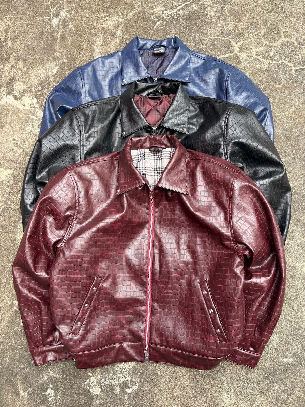 Croc-Embossed Jacket Jacket – BELVET