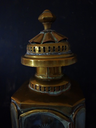 西洋アンティーク 19世紀 馬車コーチのランタン 真鍮ランプ ／照明器具