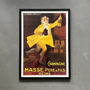 ヴィンテージ フランス シャルル・デュガソー 大判 額装 アート