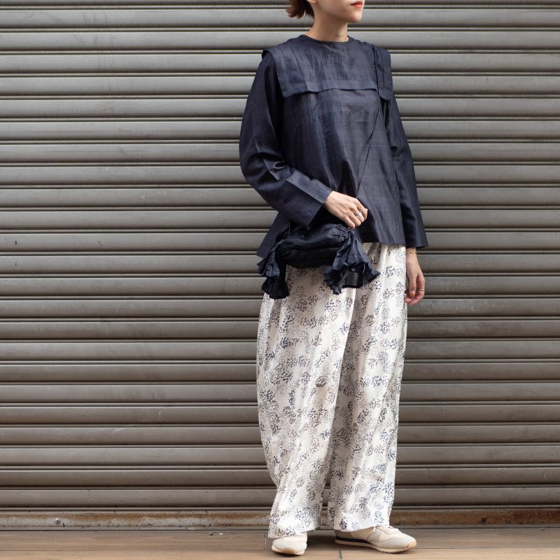 BUNON【ブノン】ワイドベルトパンツ (BN2366)