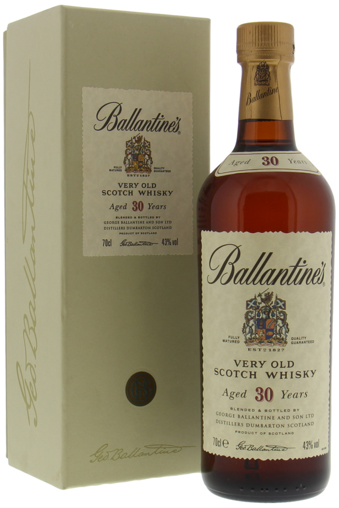 Ballantines 30 Years Old Very Old Scotch Whisky 43% NV
