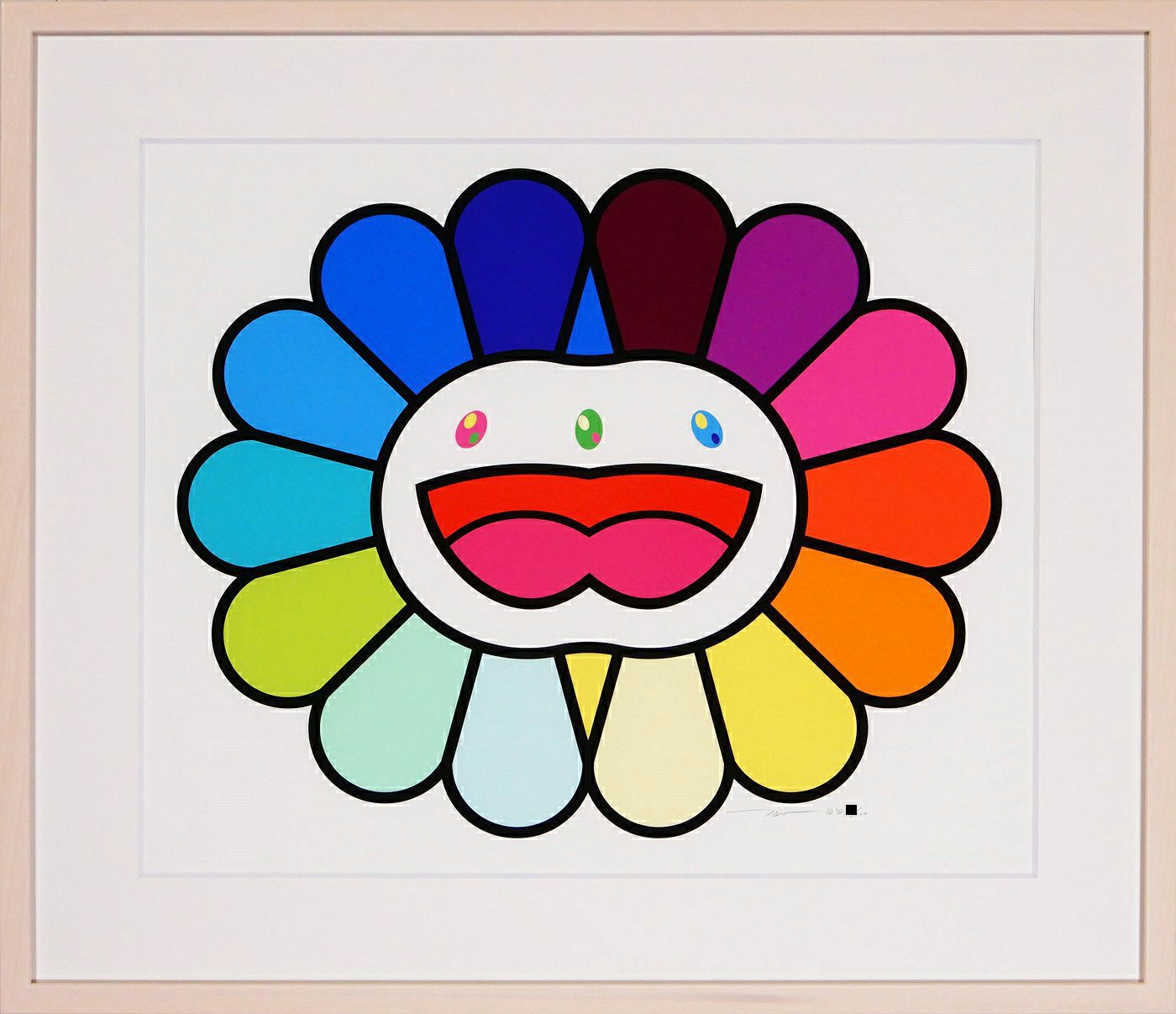 村上隆 新作 版画 にっこりな毎日をお花さんと! カイカイキキ フラワー