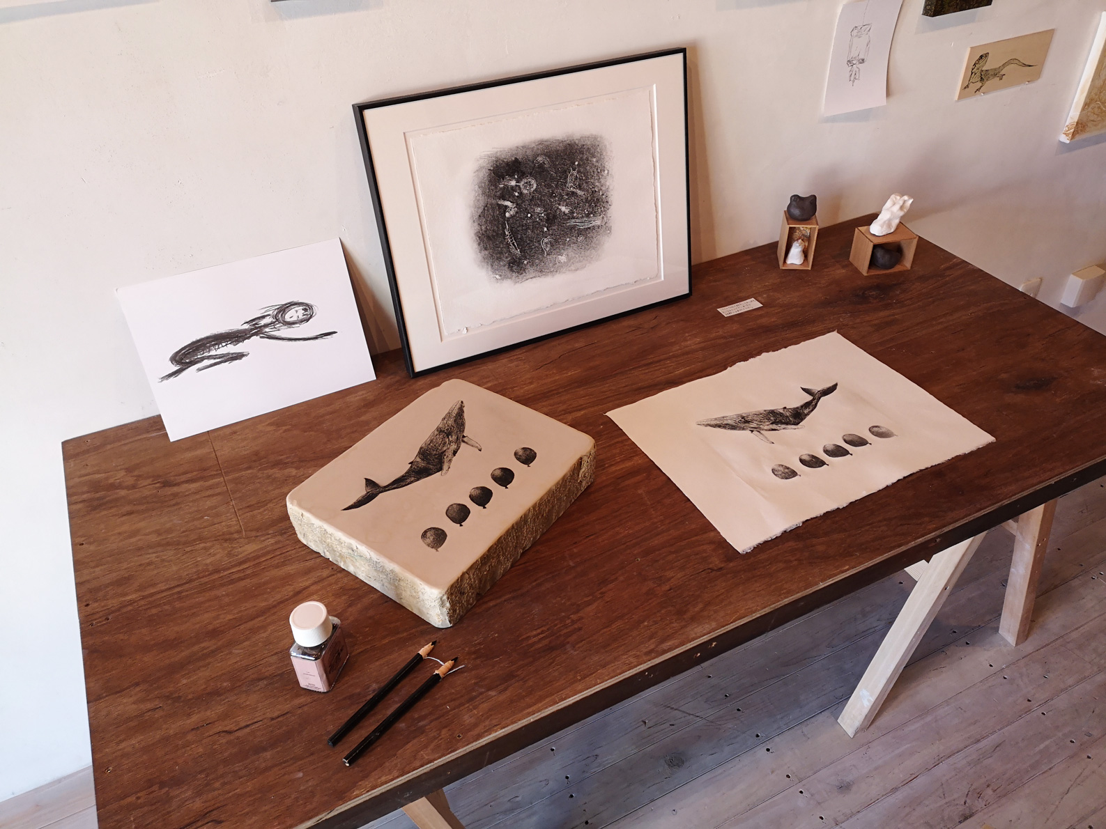 リトグラフ 版画 リトグラフ 絵画 スト−ンリトグラフ版画 石版画 額装