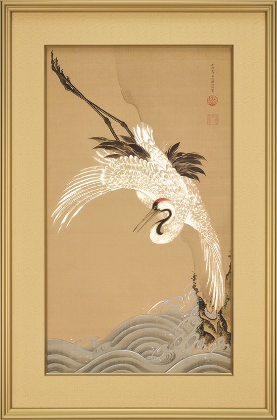 レア美品　螺鈿画　タンチョウ鶴額入り レア美品 螺鈿画 タンチョウ鶴額入り 最も安い 2025年最新】タンチョウ