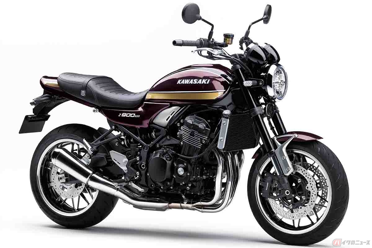 カワサキ「Z900RS」2025年モデルは茶玉虫カラーで登場 上級グレード