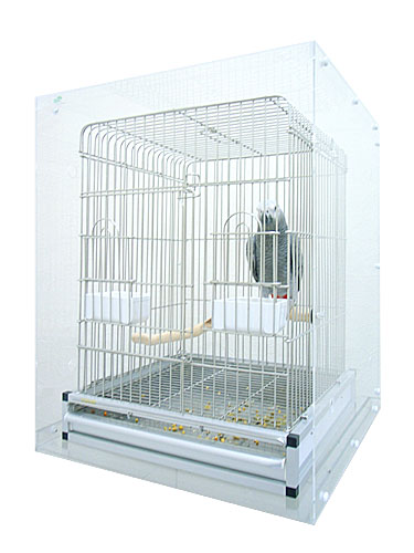 9991524【More Style】アクリルケージケースSLIM・扉なしL/465インコ