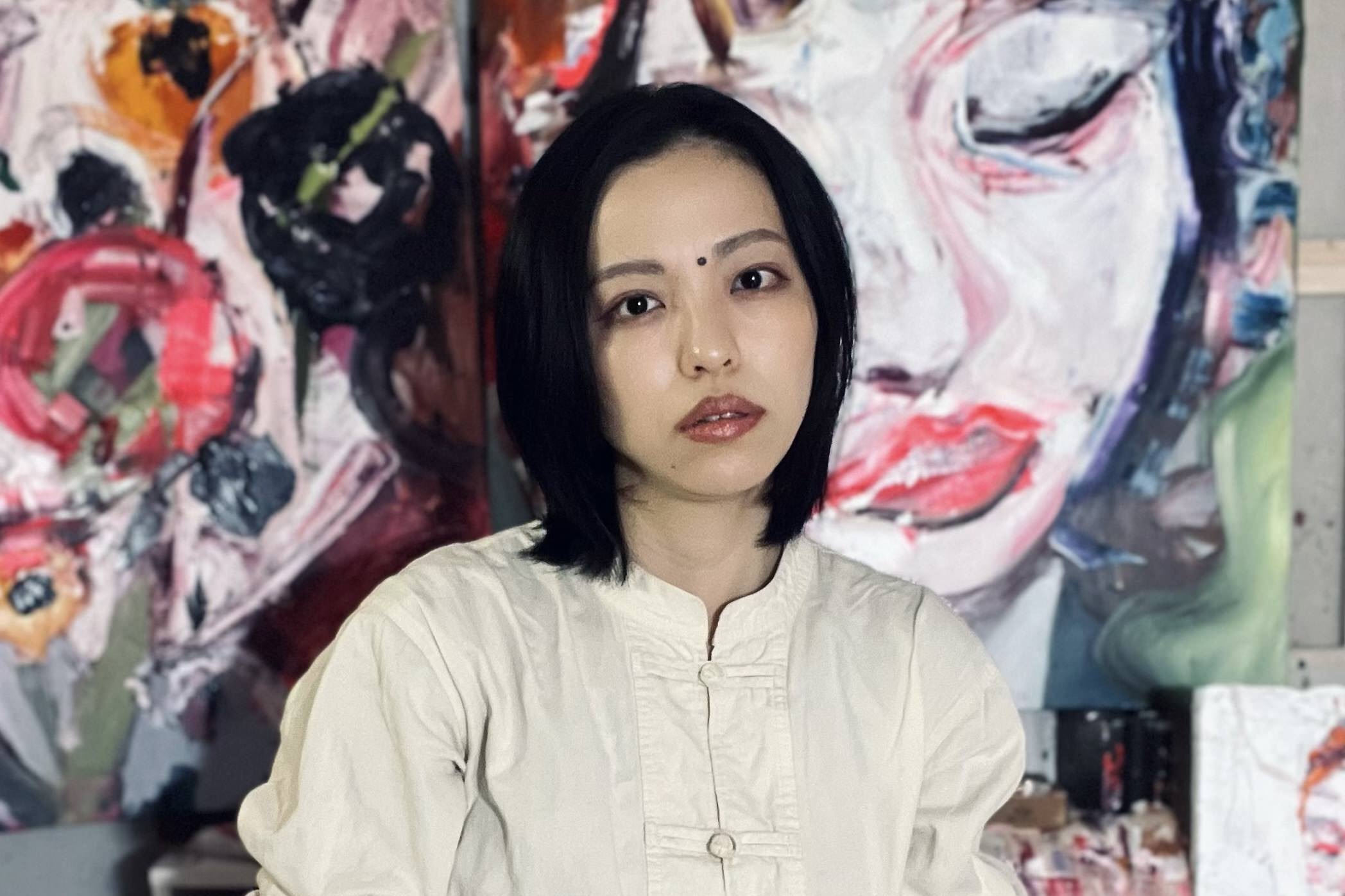 藤川さき 油彩作品 藤川さき 油彩作品 オリジナル 藤川さき 油彩作品
