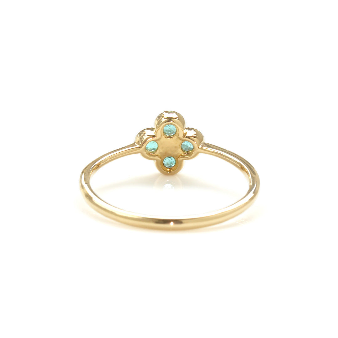 ビカビカネオン!!☆ブラジルバターリャパライバトルマリン18金Ptリング