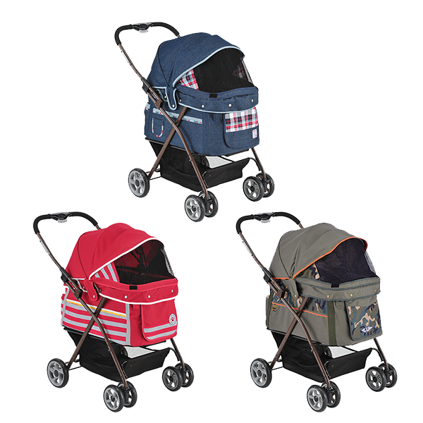 ☆ボンビアルコン ペットピークル レッド [バギー カート] 小型犬用