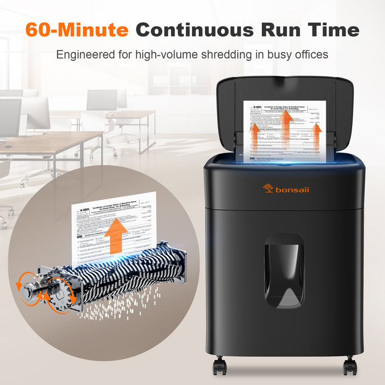Bonsaii C231-D AutoFeed Shredder | 100-Sheet Auto-Feed & 8-Sheet Manua