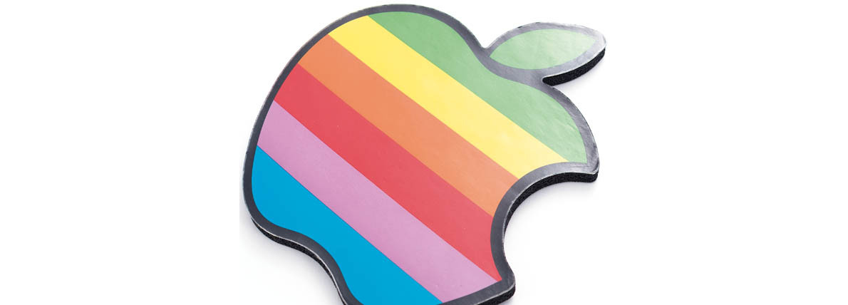 激レア】Apple computer アップル レインボーロゴ マウスパッド 激レア