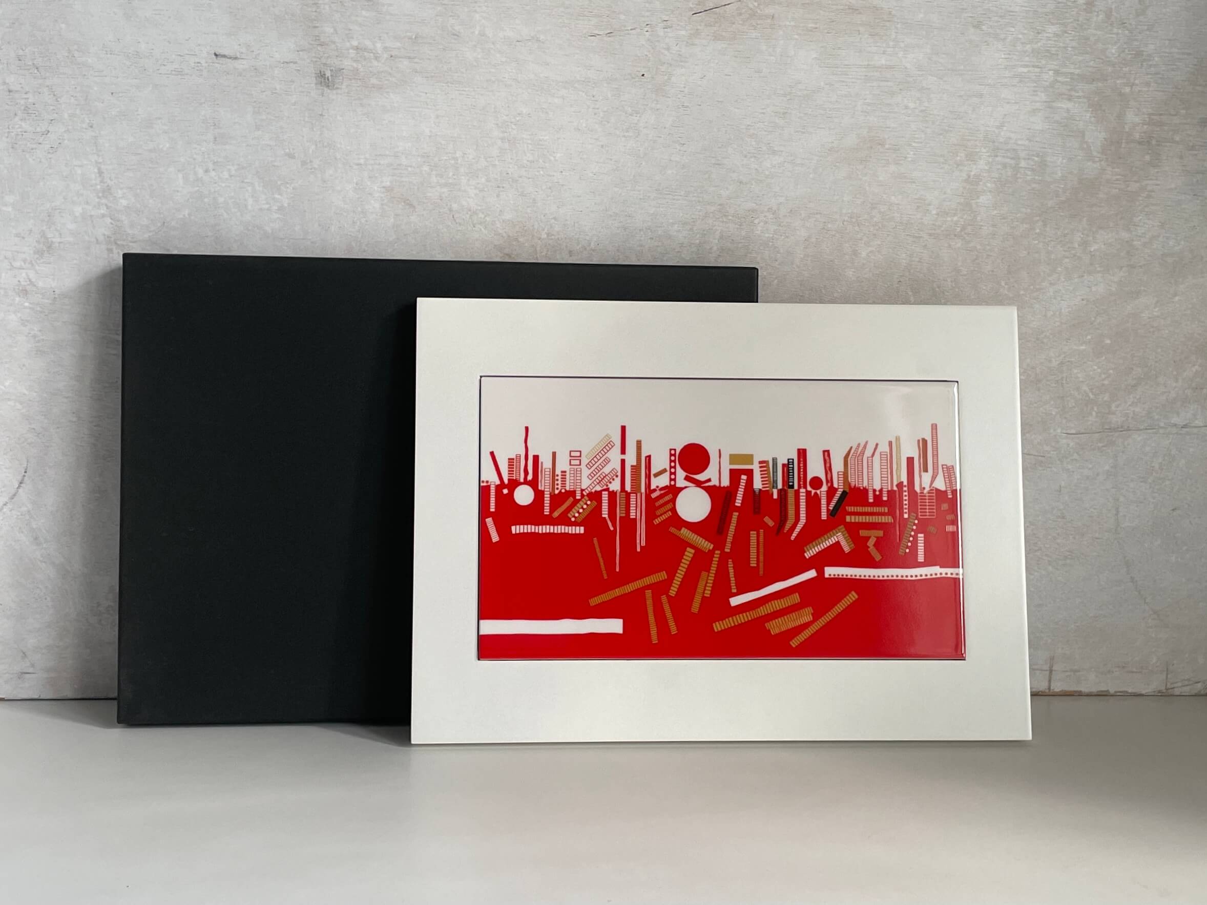 No.9752「陶額〈驚くべき風景A〉：猪熊弦一郎」28×20cm SOLD | ボルト