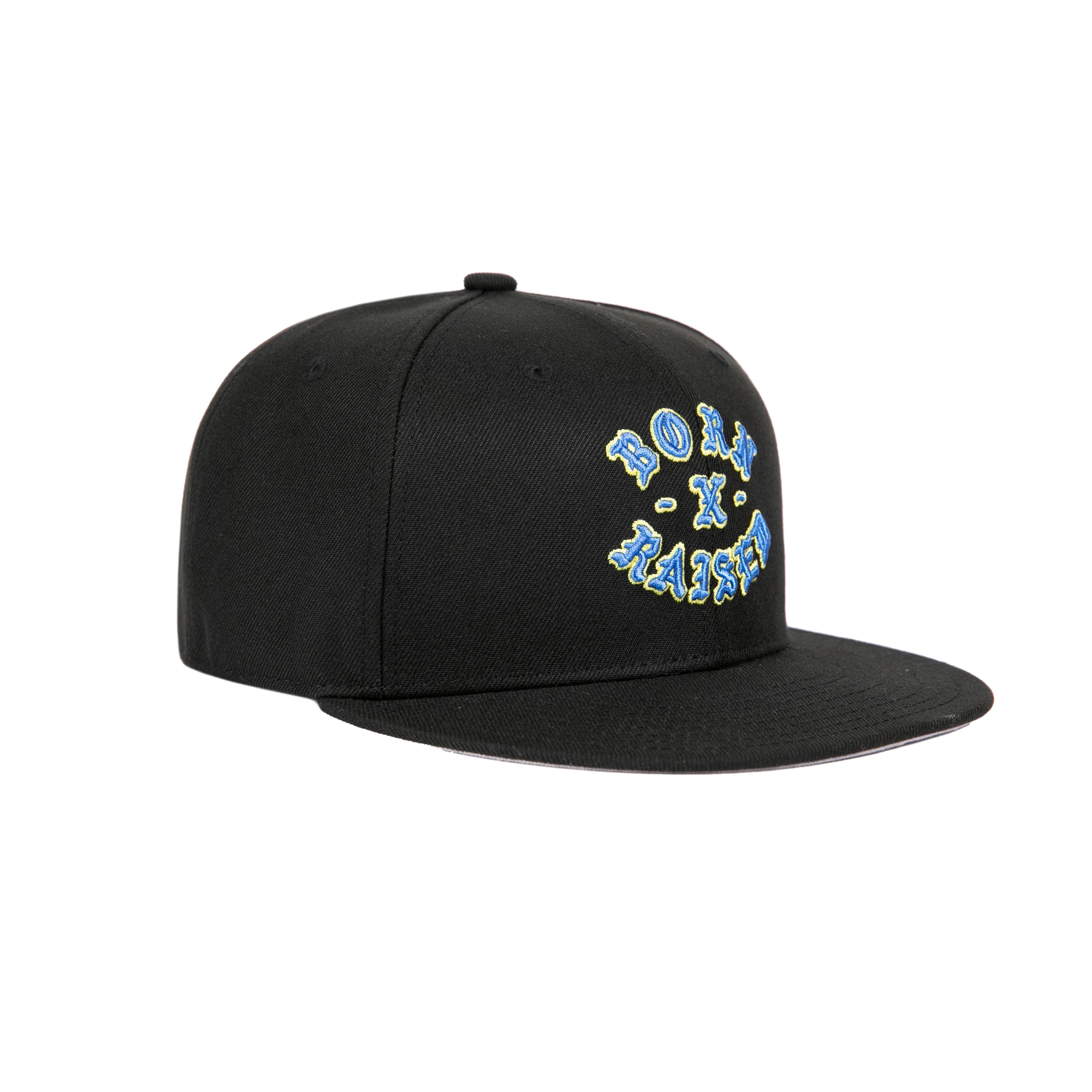ROCKER SNAPBACK HAT: BLACK / BLUE – Born X Raised