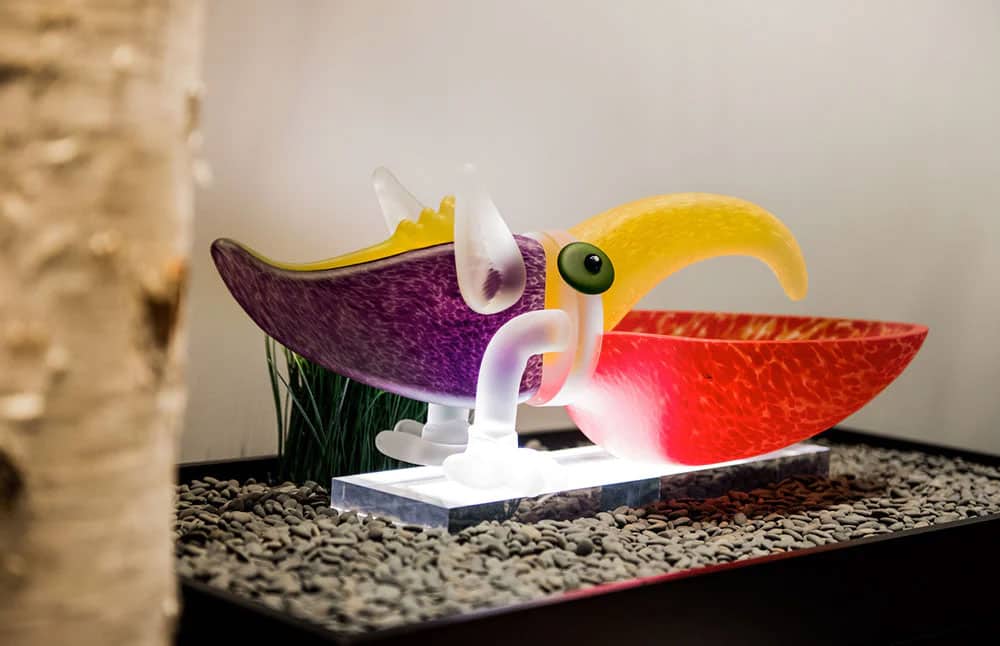 Borowski Glass Art Studio】ガラス プレート Borowski Glass Art