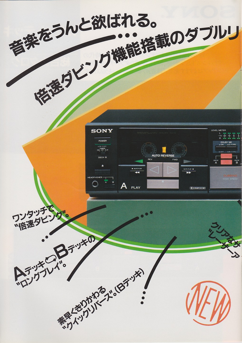 カセットデッキ 1984年8月 | ソニー坊やと呼ばれた男
