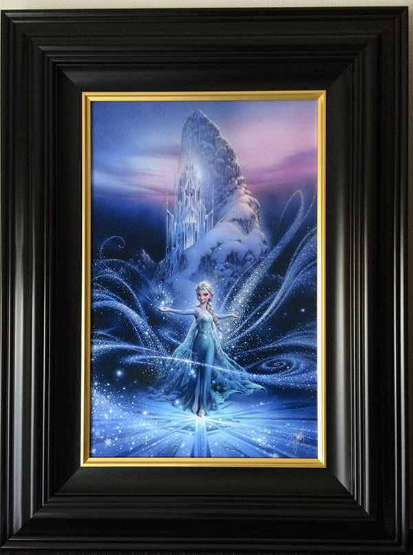 真作□アナと雪の女王 版画 エルサ□絵画 ディズニー アナ雪 アールビバン