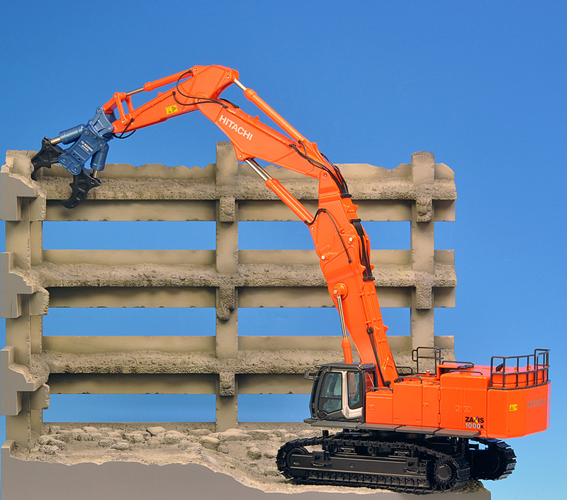HITACHI ZAXIS 1000K 高リーチ解体機 1:50 HITACHI ZAXIS 1000K 高