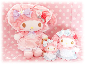 マイメロディ ローズラビリンス ぬいぐるみポシェット 40周年 マイ