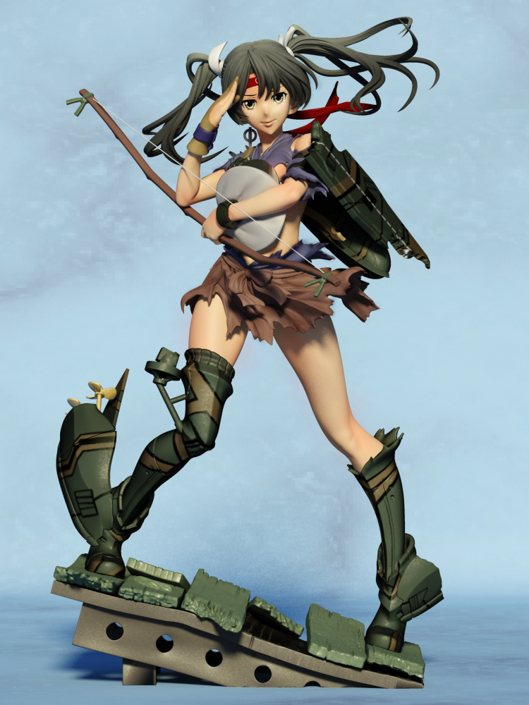稲荷庭 艦隊これくしょん 艦これ 榛名 ガレージキット レジンキャスト