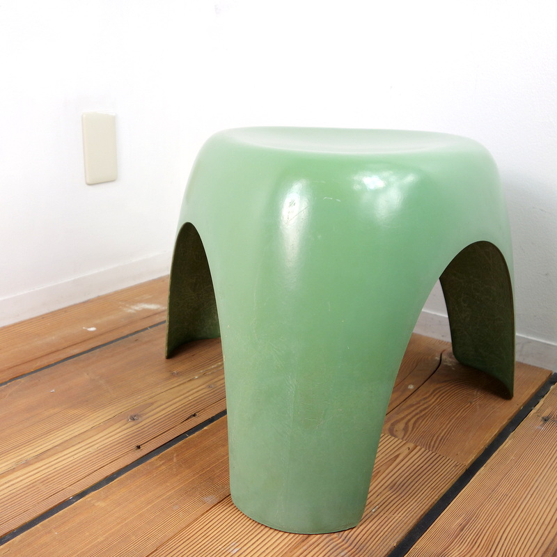 コトブキ社製 エレファントスツール FRP オレンジ×白 バイカラー