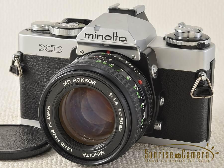 ☆希少☆ミノルタ Minolta XD フィルムカメラ トカゲ革 こげ茶 MINOLTA