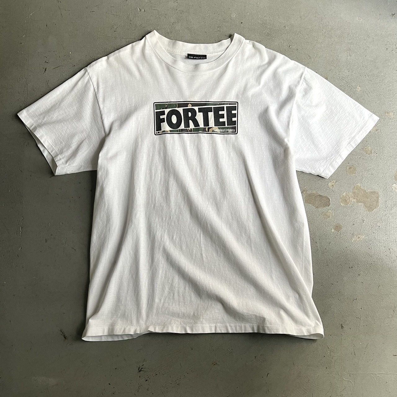 90s forty percent against/rights Logo Tee - blue room